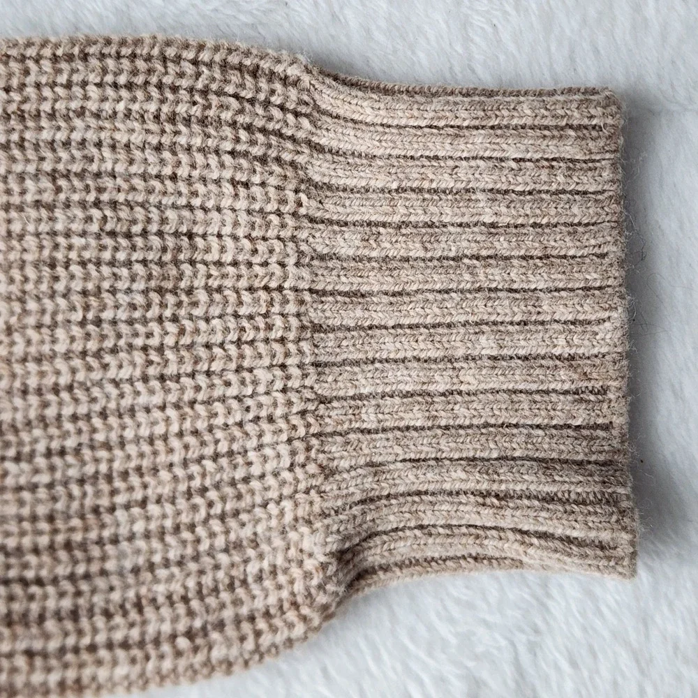 Tahari Cowl Neck Sweater Womens Small Merino Wool Blend Rib Knit Tunic Luxury - Picture 15 of 16
